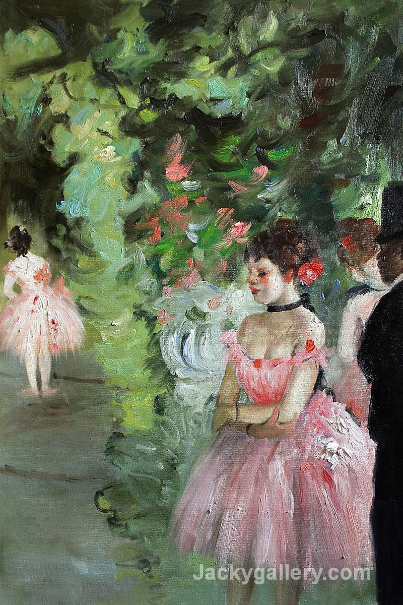 Dancers Backstage by Edgar Degas paintings reproduction
